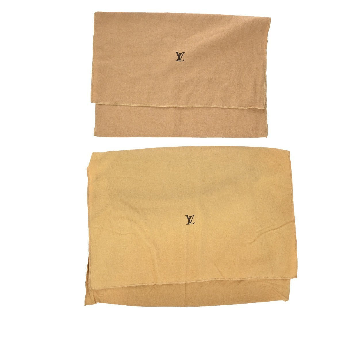 LOUIS VUITTON Logo 10 Set Dust Bag Canvas Cotton Beige Brown 09EG152