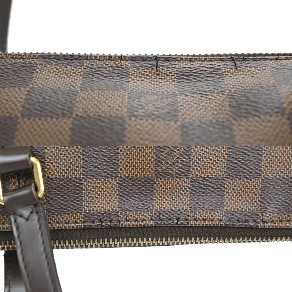 LOUIS VUITTON Logo Totally PM Shoulder Bag Damier Leather Brown N41282 95CA465