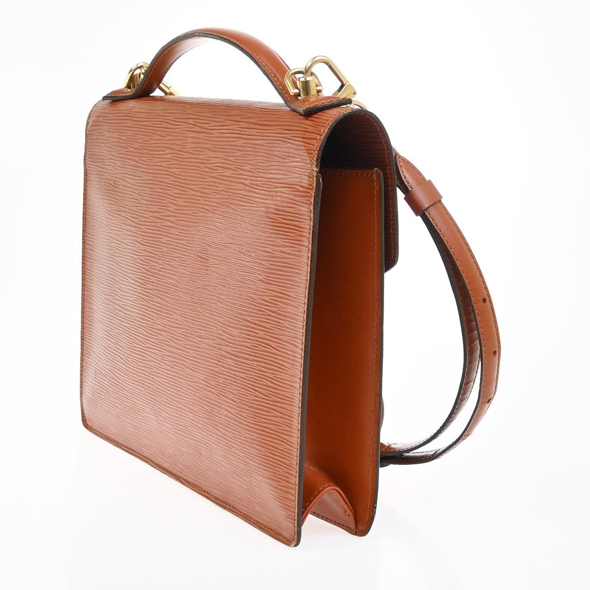 LOUIS VUITTON Monceau 2Way Shoulder Hand Bag Epi Leather Brown M52123 81YH920