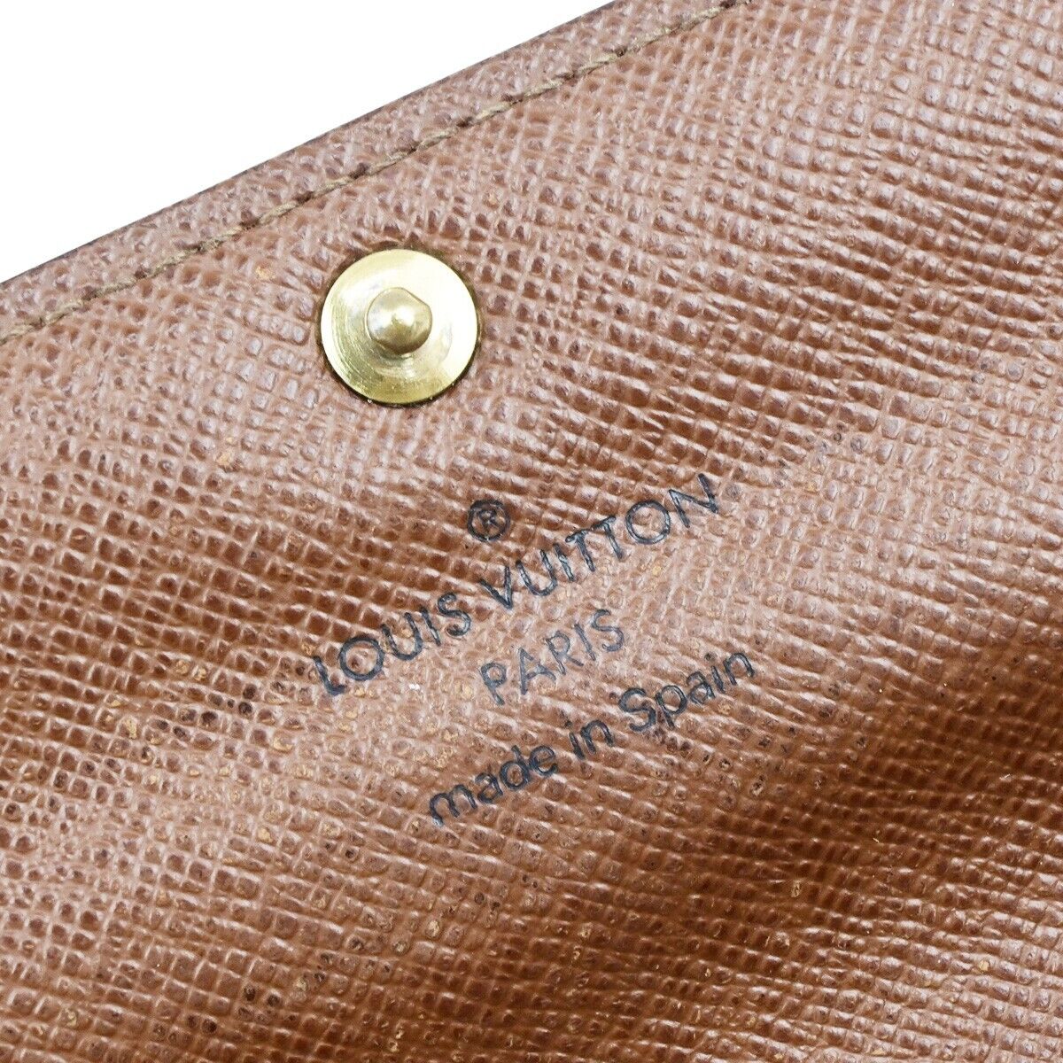 LOUIS VUITTON Logo Portefeuille Sarah Long Wallet Monogram Brown M61734 01ED338