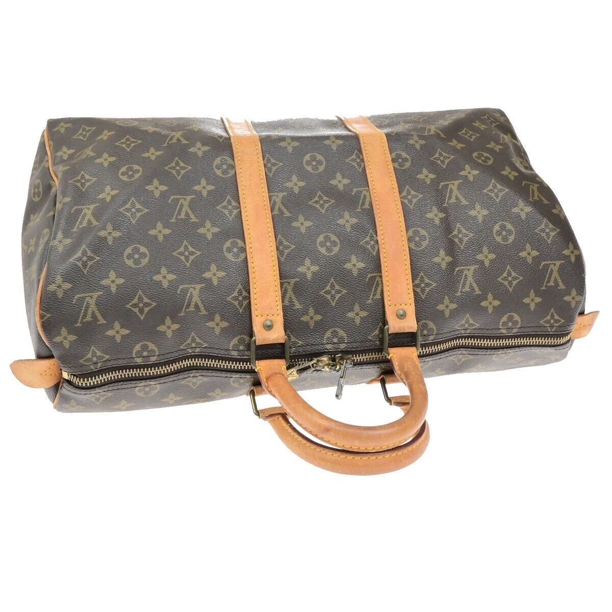 LOUIS VUITTON Keepall 45 Travel Hand Bag Monogram Leather Brown M41428 81ED924