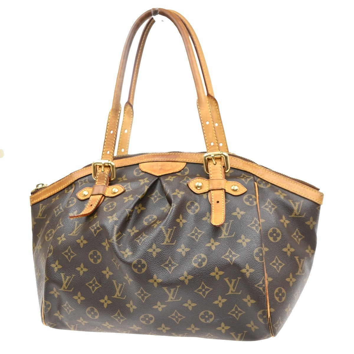 LOUIS VUITTON LV Tivoli GM Shoulder Bag Monogram Leather Brown M40144 70MA640