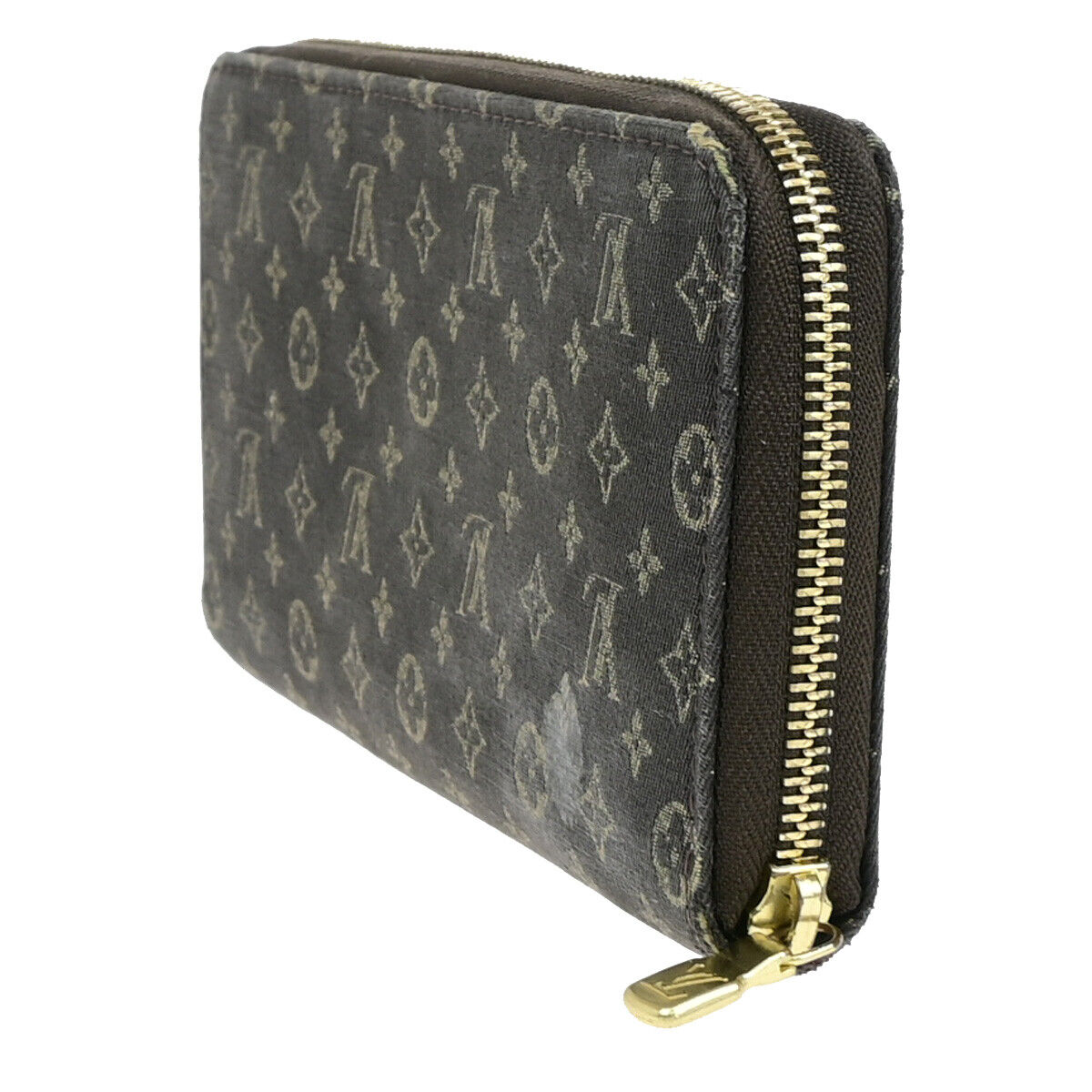 LOUIS VUITTON Zippy Wallet Monogram Mini Lin Canvas Leather BN M95235 69YF036