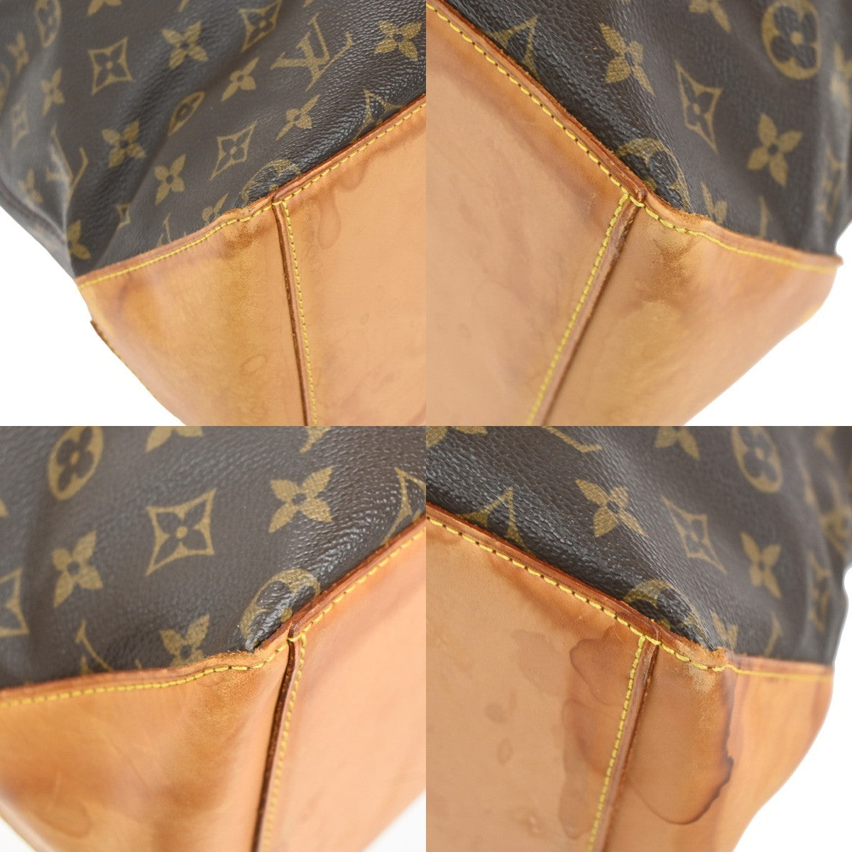 LOUIS VUITTON Cabas Mezzo Shoulder Bag Monogram Leather Brown M51151 85TA201
