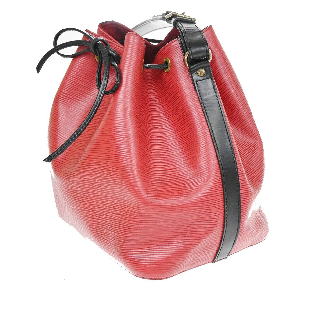 LOUIS VUITTON Petit Noe Bicolor Shoulder Bag Epi Leather Red BK M44172 88CA869