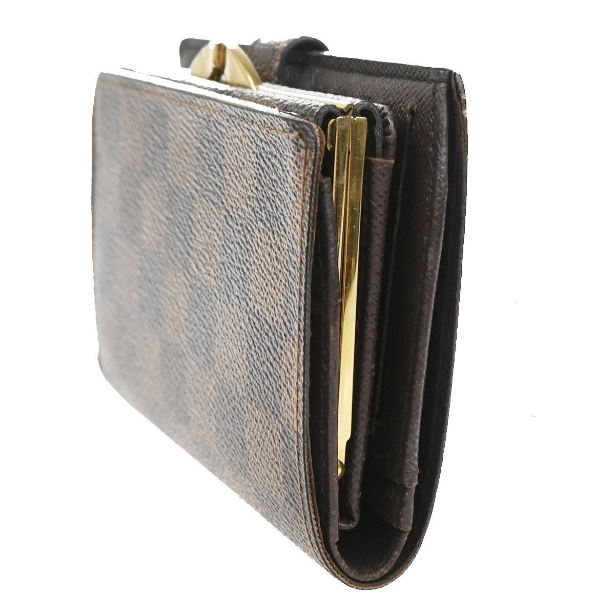 LOUIS VUITTON Portefeuille Viennois Wallet Damier Ebene Leather M61663 65CA990
