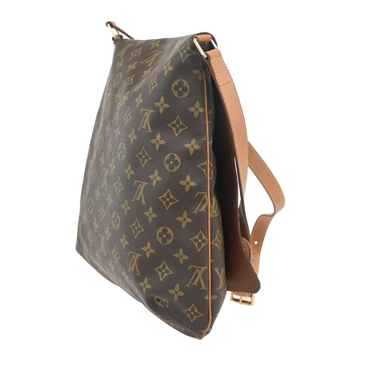 LOUIS VUITTON Musette Shoulder Bag Monogram Leather Brown France M51256 72KC826