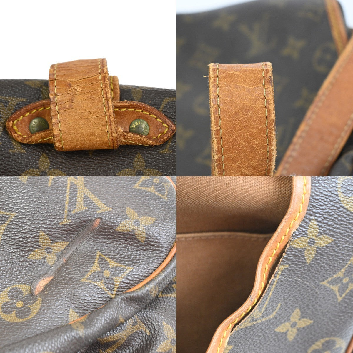 LOUIS VUITTON Saumur 35 Shoulder Bag Monogram Leather BN France M42254 39KC945
