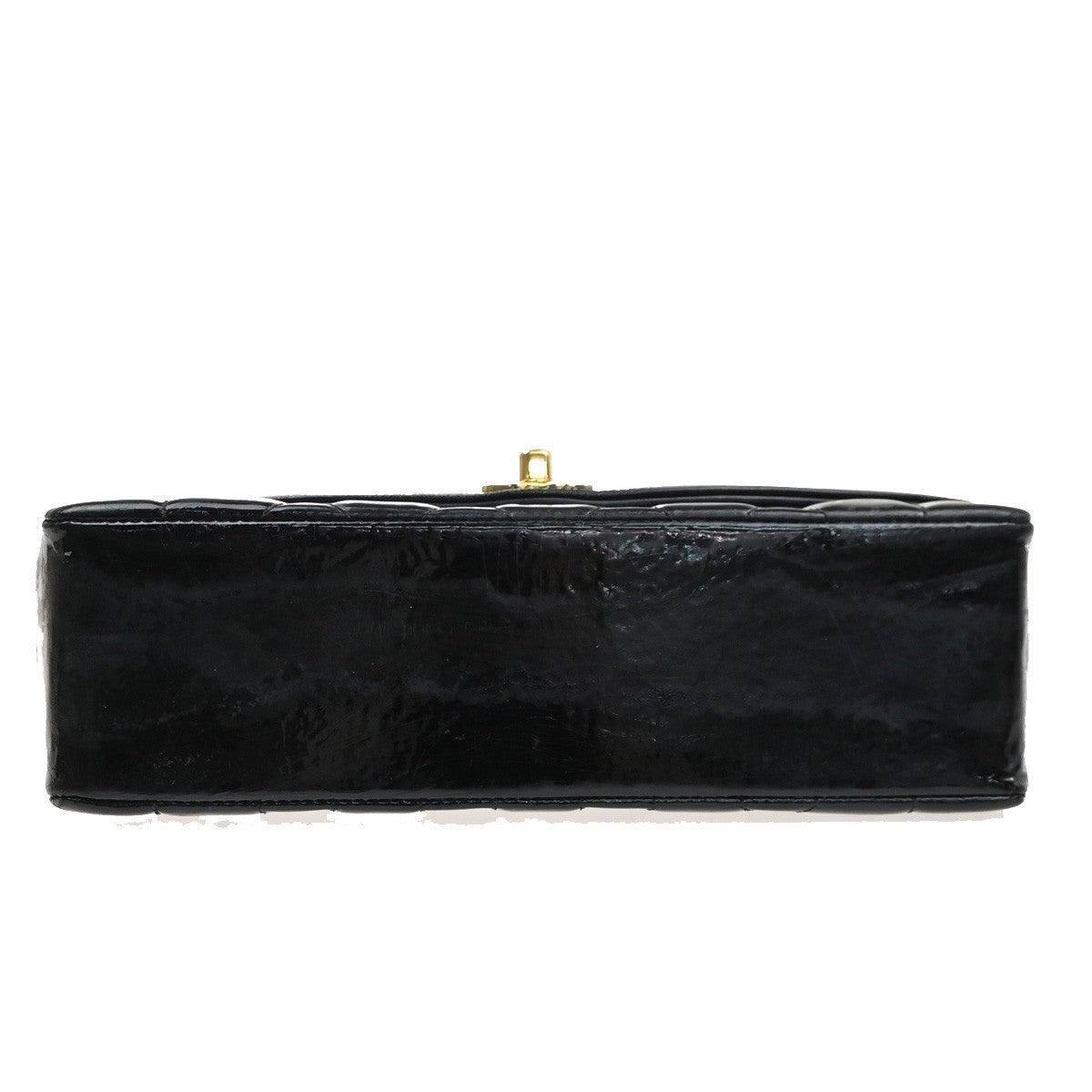 CHANEL CC Diana 25 Matelasse Chain Shoulder Bag Patent Leather BK VTE 678RL966