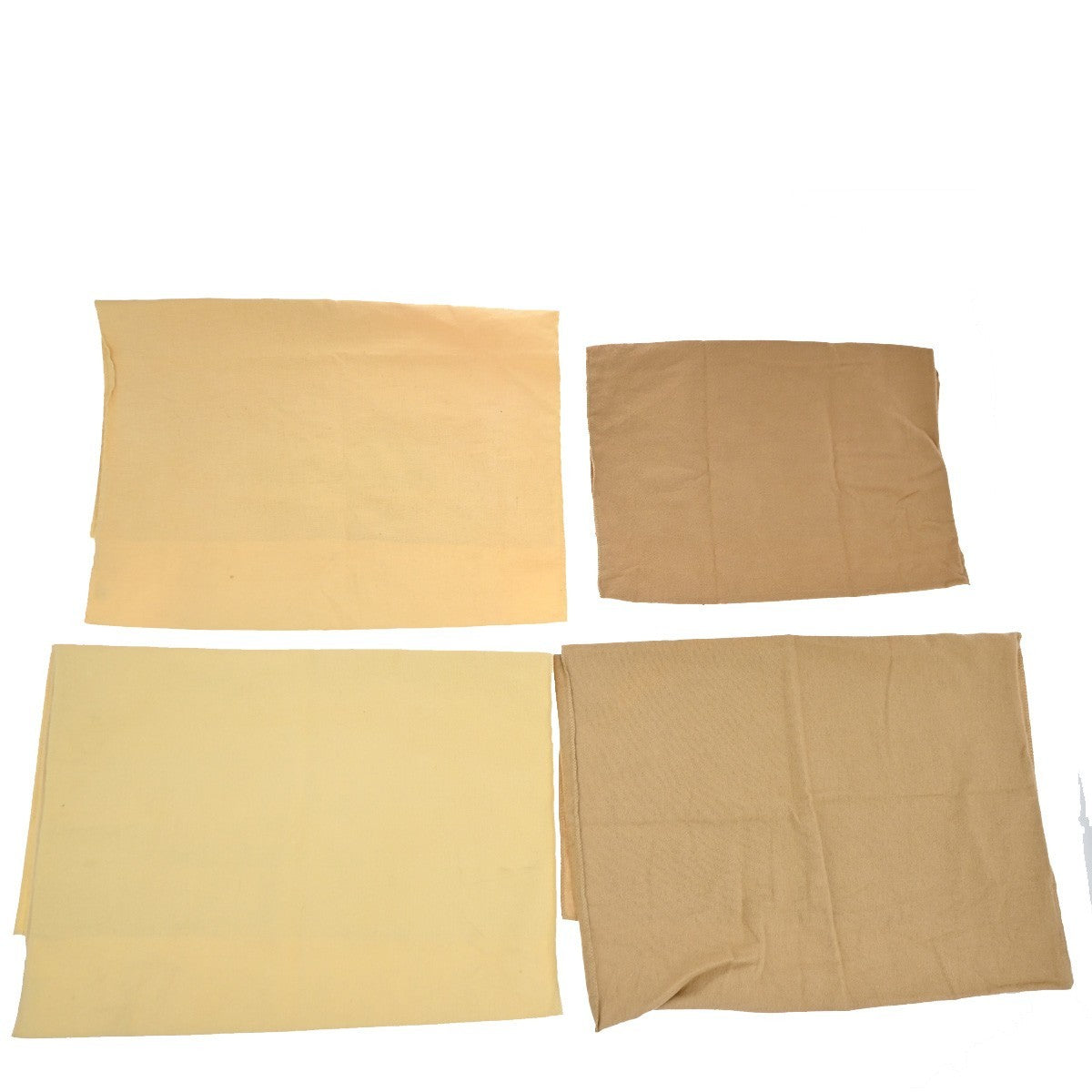 LOUIS VUITTON Logo 20 Set Drawstring Dust Bag Canvas Cotton Beige Brown 63EG383