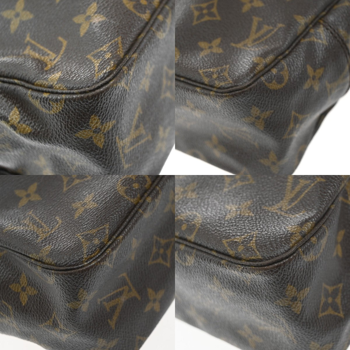 LOUIS VUITTON Trousse Toilette 28 Clutch Hand Bag Monogram Brown M47522 67EG335