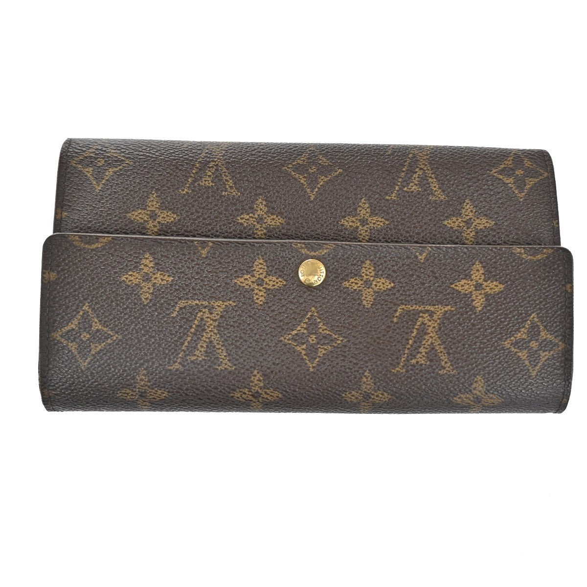 LOUIS VUITTON Porte Monnaie Credit Long Bifold Wallet Monogram BN M61725 07KC413