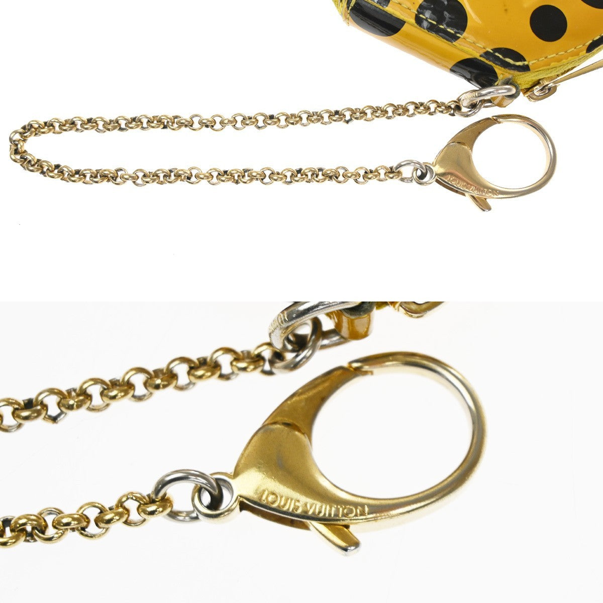 LOUIS VUITTON Yayoi Kusama Coin Case Porte Monnaie Chapeau Vernis M91569 30KD055