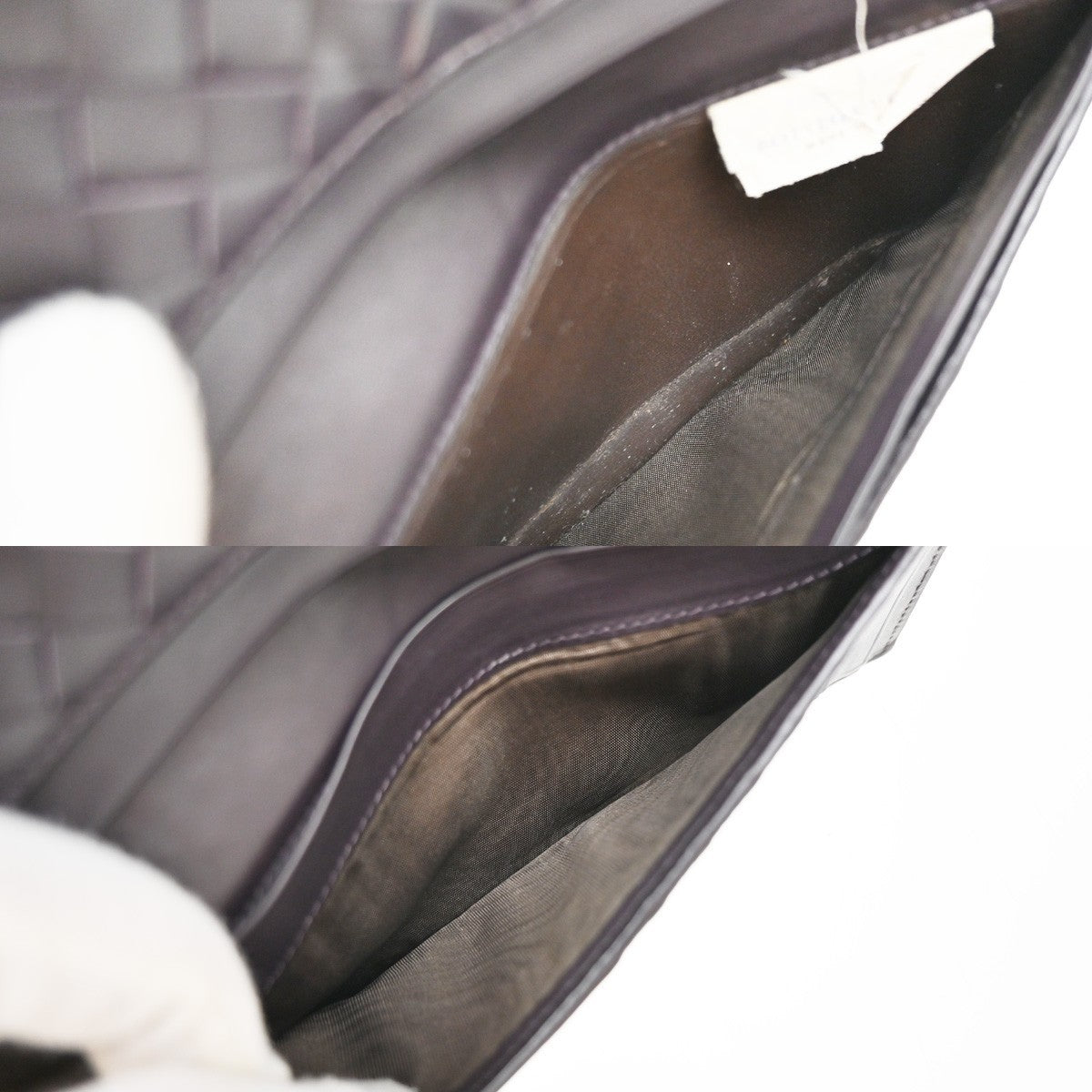 BOTTEGA VENETA Logo Intrecciato Long Bifold Wallet Leather Brown Italy 05EG087