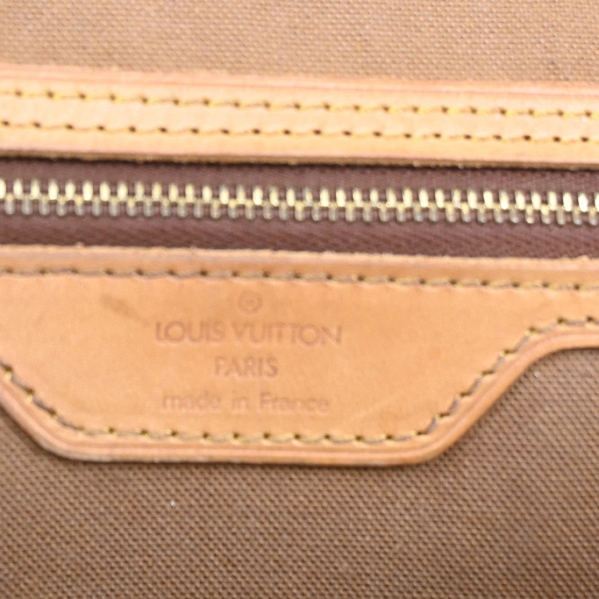 LOUIS VUITTON Gibeciere MM Shoulder Bag Monogram Leather Brown M42247 66SA102
