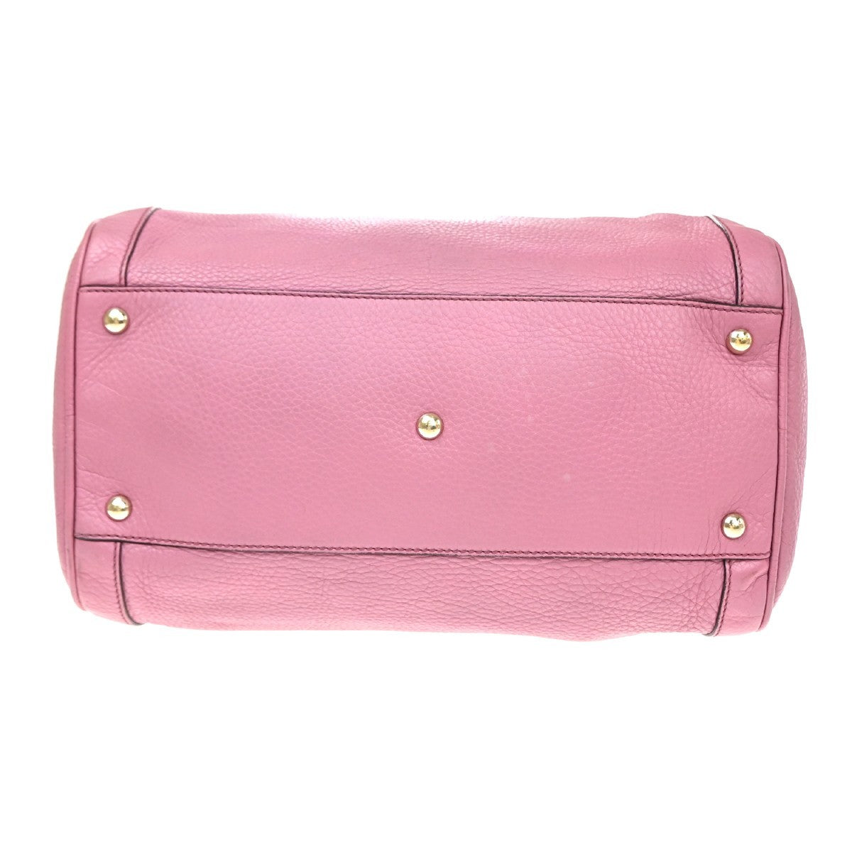 GUCCI GG Logo Soho Boston Hand Bag Tassel Leather Pink GHW Italy 72YJ128