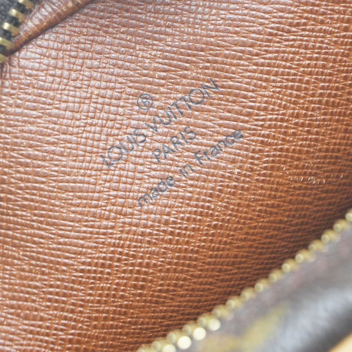 LOUIS VUITTON Danube Shoulder Bag Monogram Leather Brown France M45266 31EG344