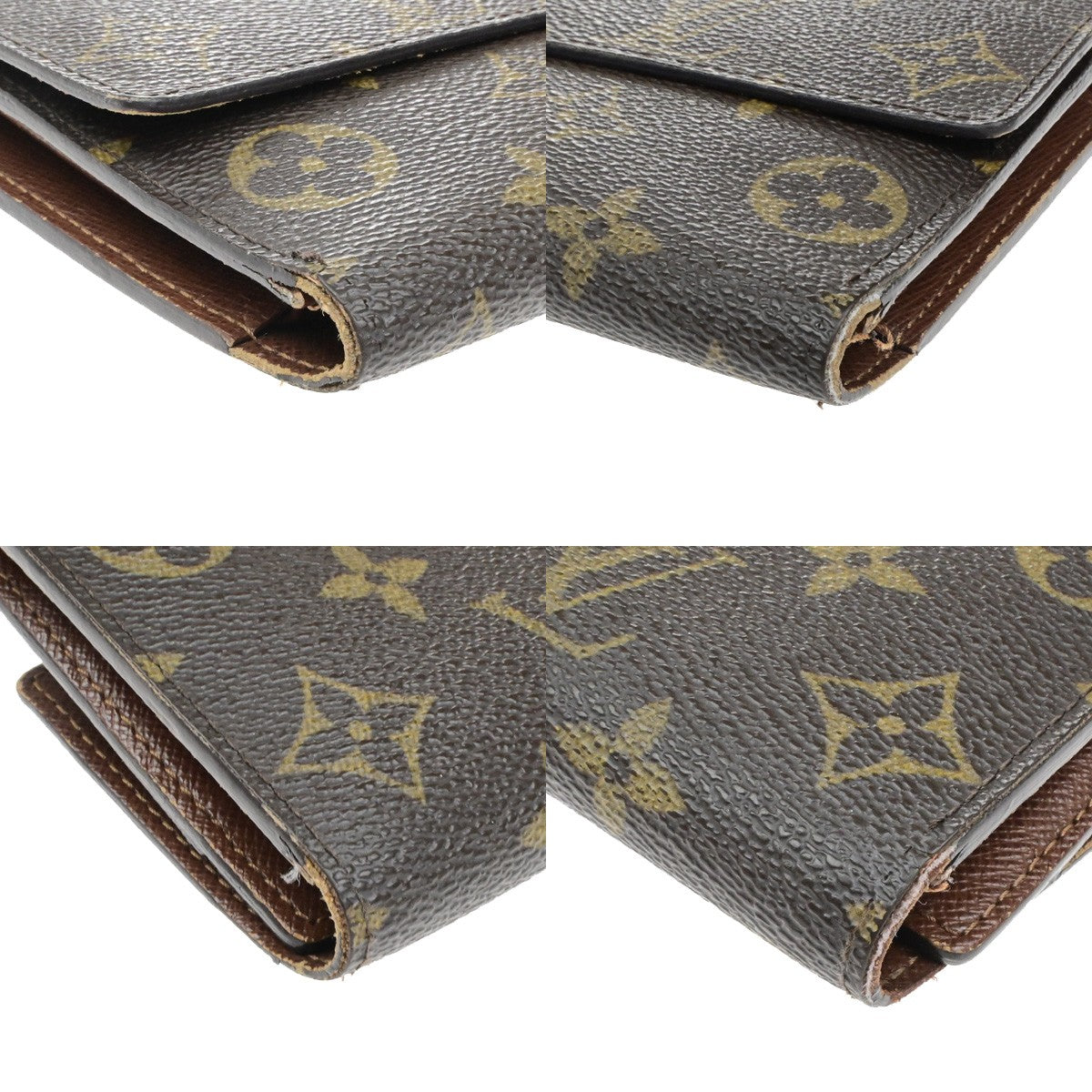 LOUIS VUITTON International Long Trifold Wallet Monogram Leather M61217 68YH185