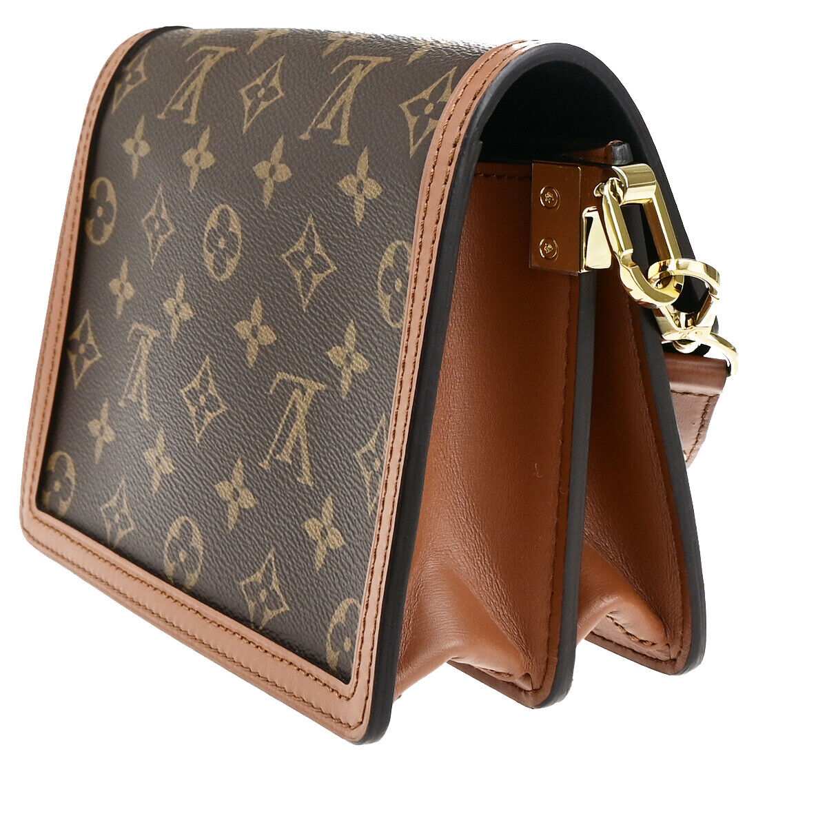 LOUIS VUITTON Mini Dauphine Shoulder Bag Monogram Reverse Brown M44580 342RK732