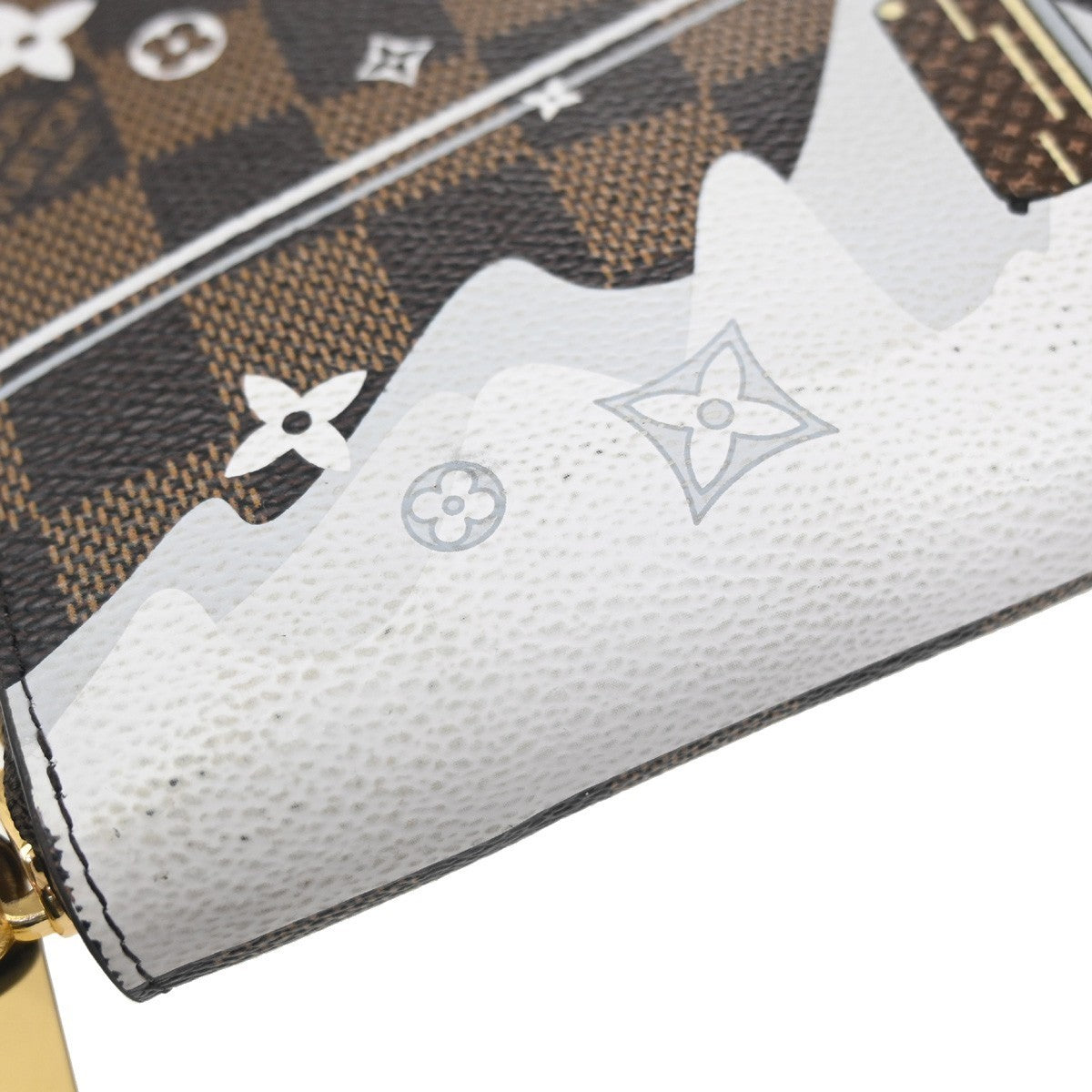 LOUIS VUITTON Zippy Wallet Vivienne Zip Around Damier Ebene Brown N60257 80YH708