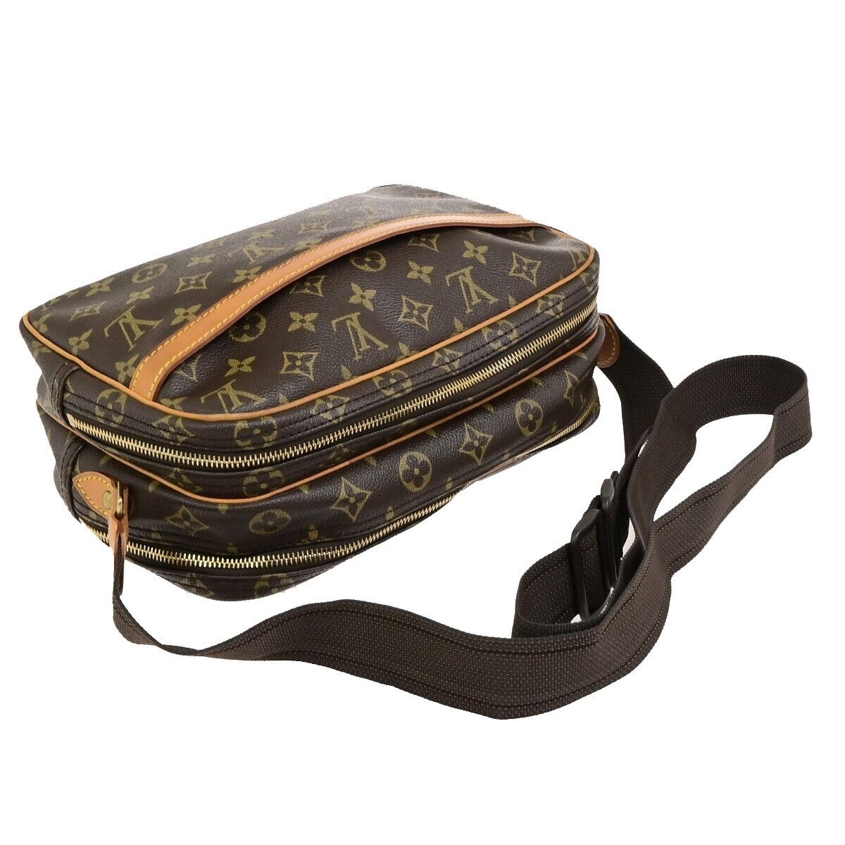 LOUIS VUITTON Reporter PM Crossbody Shoulder Bag Monogram Leather M45254 84FB402