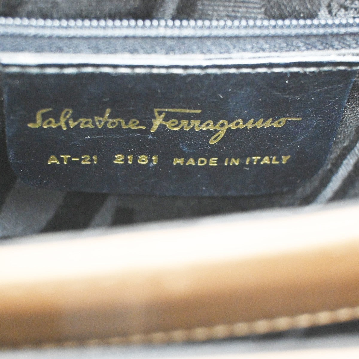 Salvatore Ferragamo Gancini Top Handle Bag Leather Brown GHW Italy 61CA782