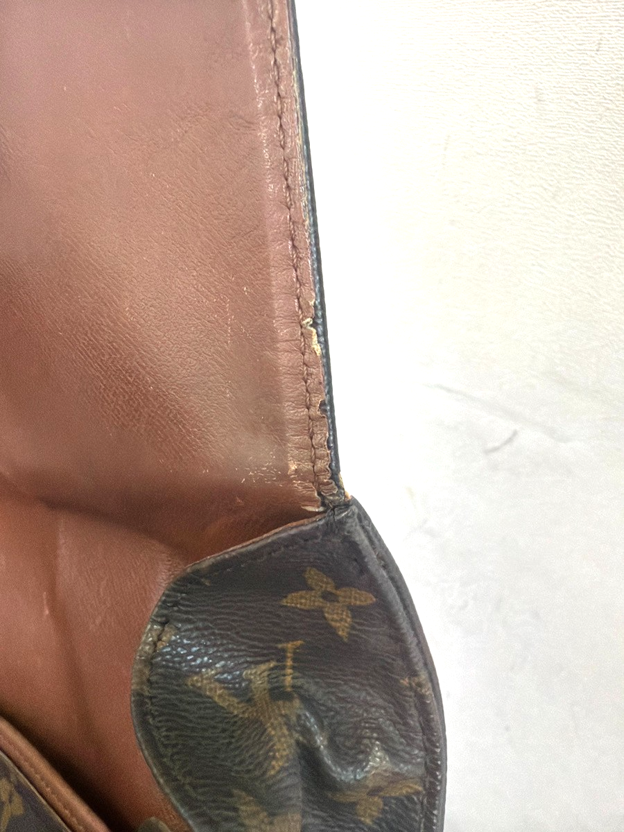 LOUIS VUITTON Cartouchiere GM Shoulder Bag Monogram Leather Brown M51252 32YH934