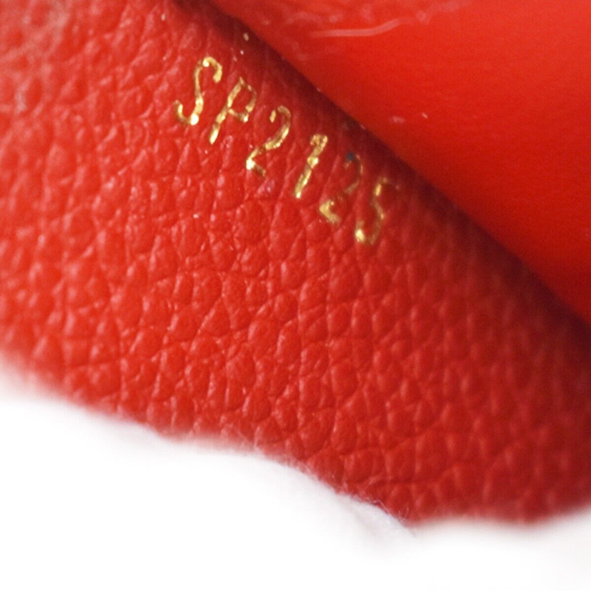 LOUIS VUITTON Zippy Wallet Monogram Empreinte Leather Scarlet M63691 87GA838