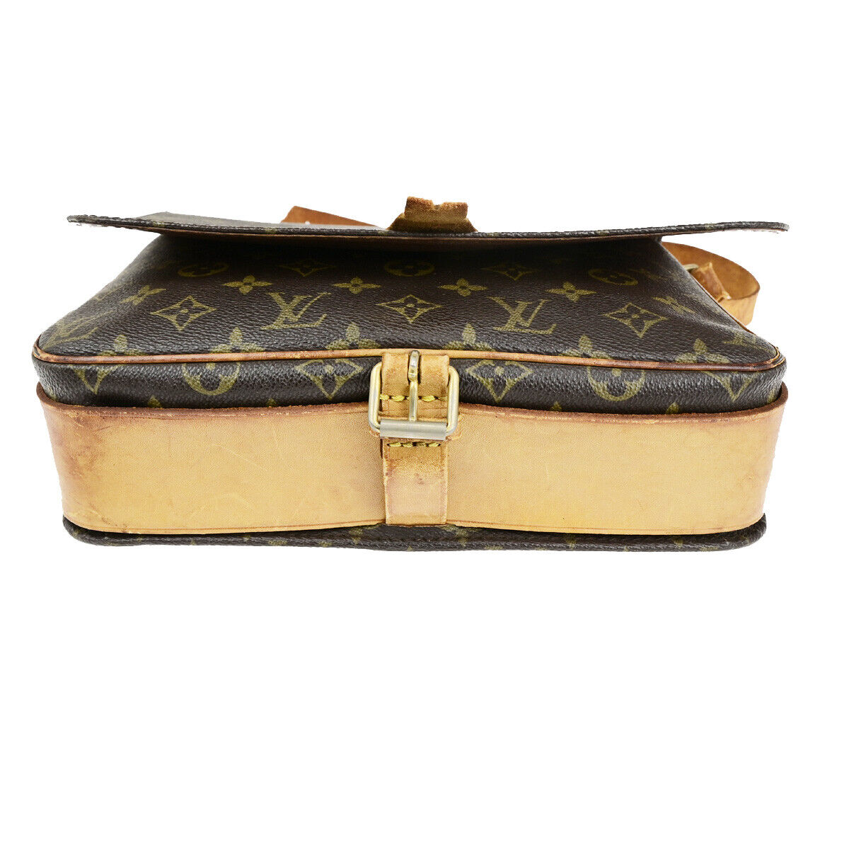 LOUIS VUITTON Cartouchiere GM Shoulder Bag Monogram Leather Brown M51252 60YG597