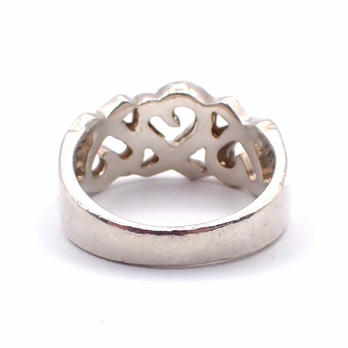 Tiffany & Co. Paloma Triple Loving Heart Ring JP12 US6.5 Silver 925 07EG104