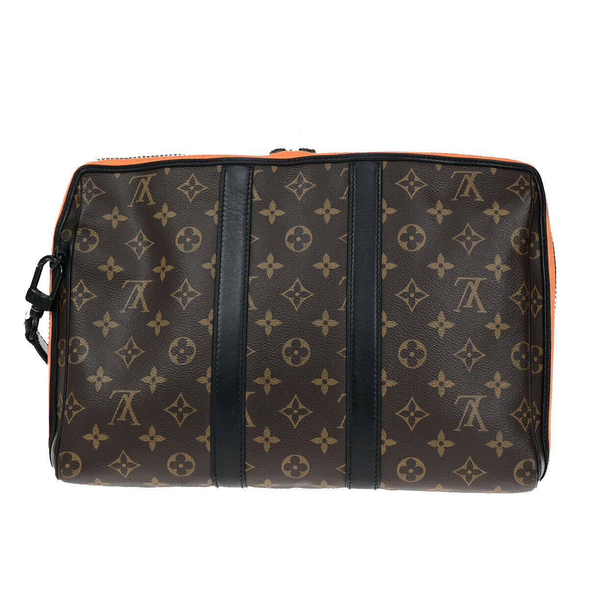 LOUIS VUITTON Keepall Pouch Hand Bag Monogram LV Friends Brown M80130 35YG829