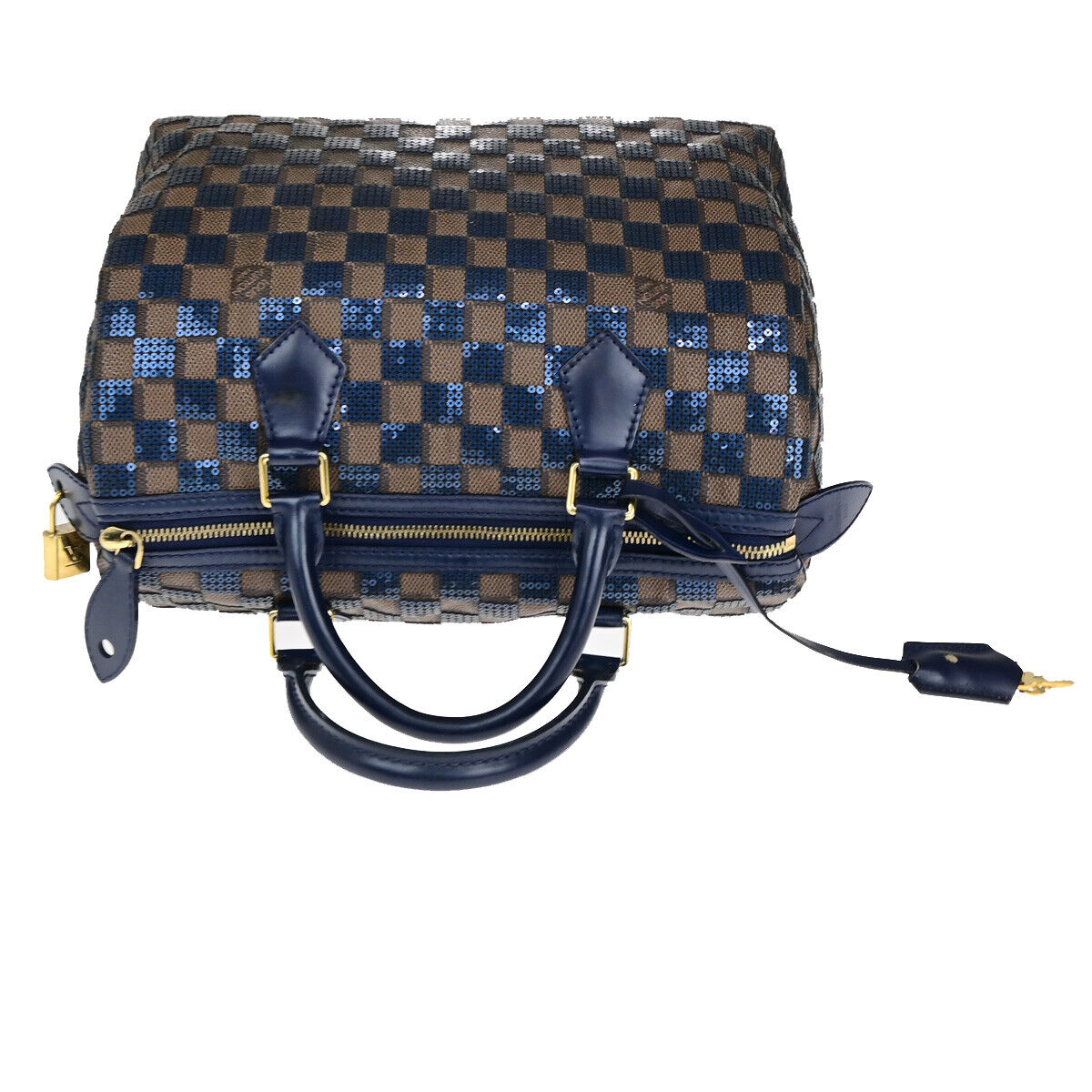 LOUIS VUITTON Speedy 30 Hand Bag Damier Paillettes Leather BN N41261 610RK730