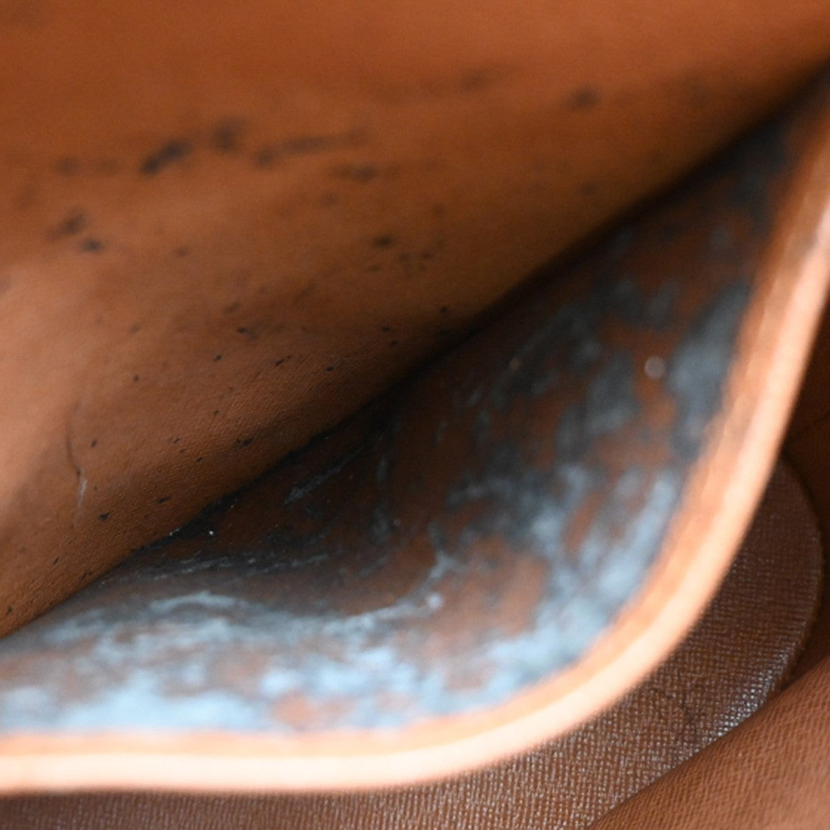 LOUIS VUITTON Logo Drouot Shoulder Bag Monogram Leather Brown M51290 77KP305