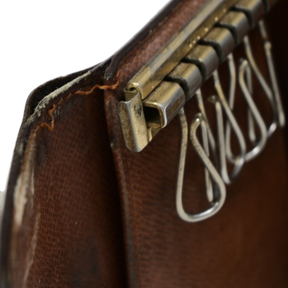 LOUIS VUITTON 5 Set Long Wallet Coin Key Case Monogram Leather Brown 35KA343