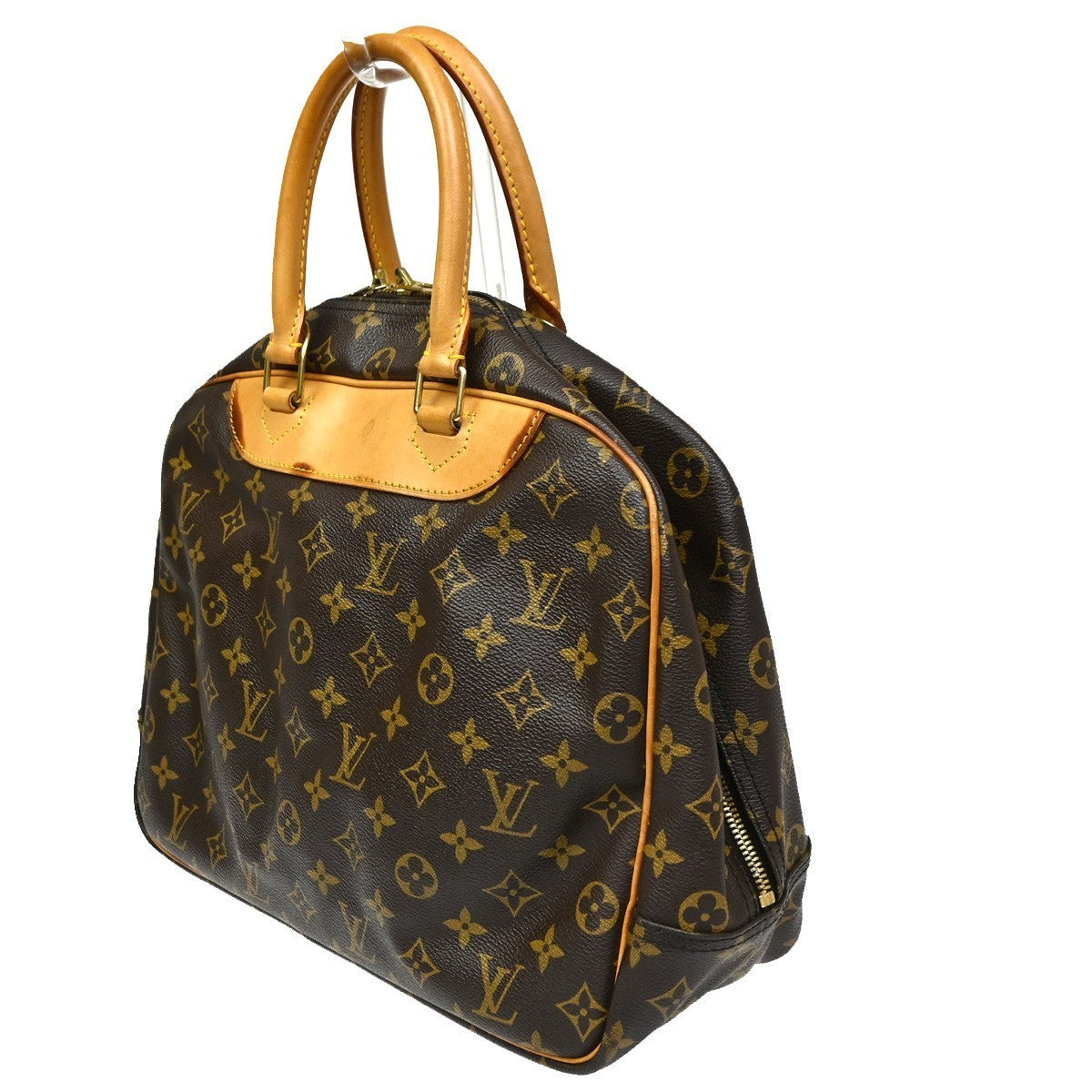 LOUIS VUITTON LV Logo Deauville Hand Bag Monogram Leather Brown M47270 82KC197