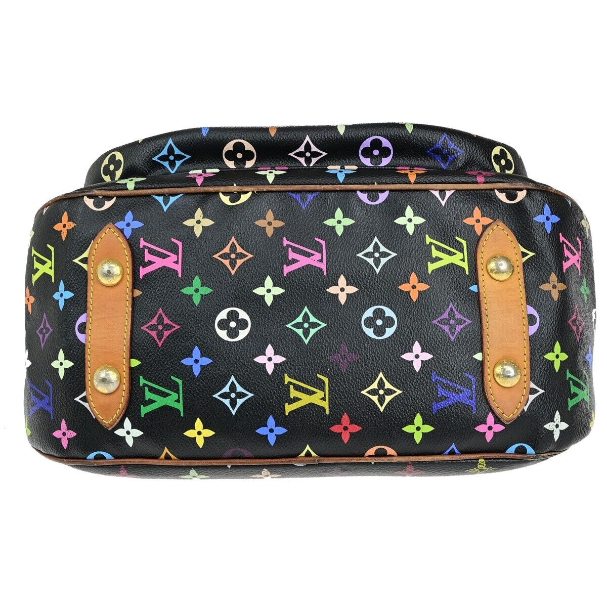 LOUIS VUITTON Rita Chain Hand Bag Monogram Multi Leather Black M40126 90ED327