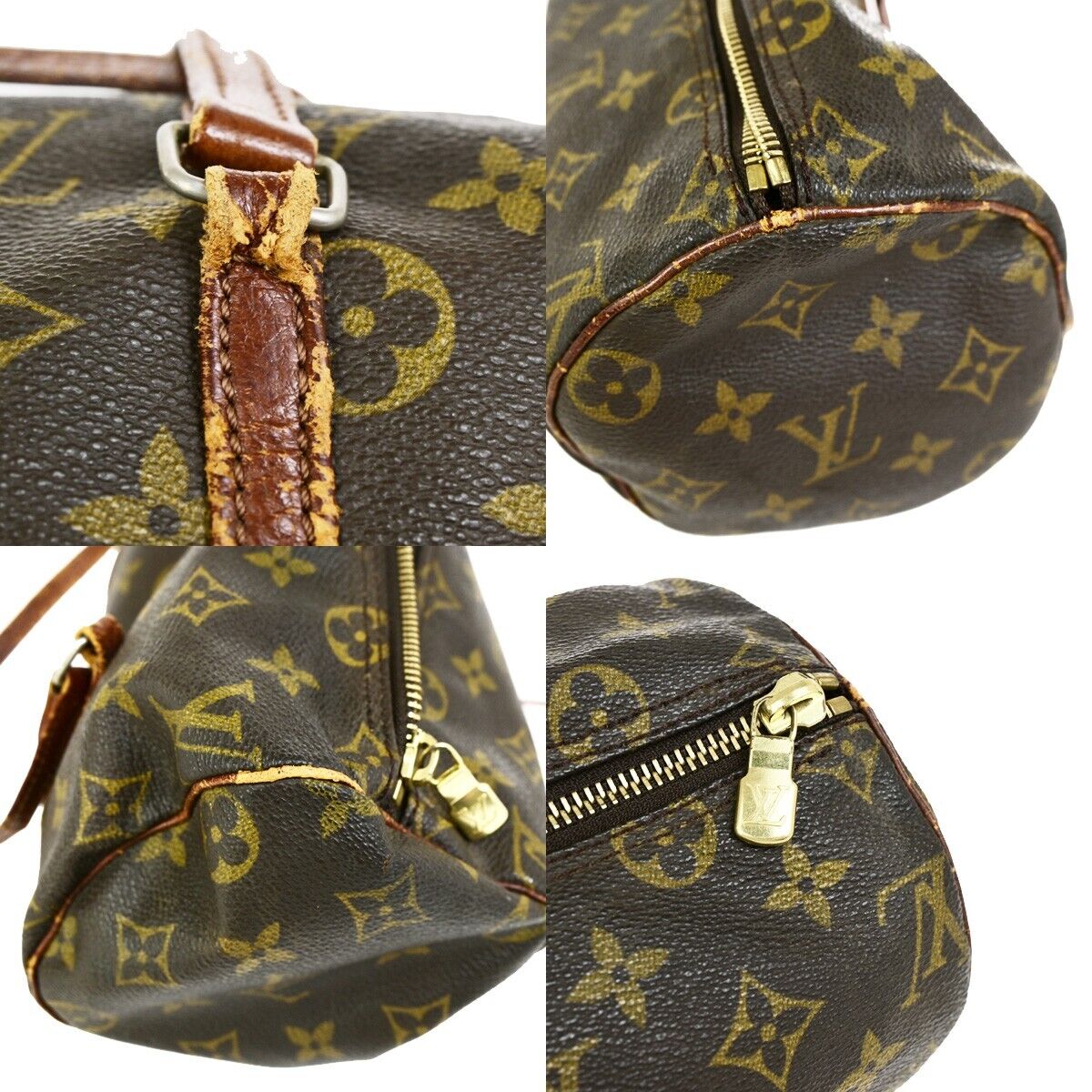 LOUIS VUITTON PAPILLON 26 Hand Bag Monogram Leather Brown France M51366 60FB201