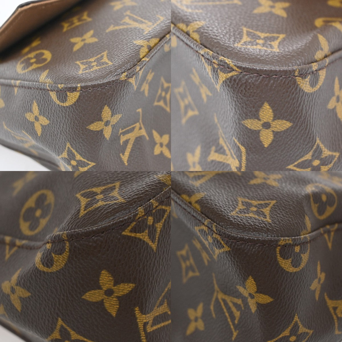 LOUIS VUITTON Mini Looping Hand Bag Monogram Leather Brown M51147 603RF660