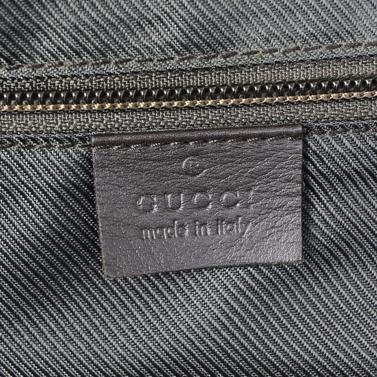 GUCCI Logo GG Pattern Travel Suitcase Luggage Bag PVC Leather Brown 36YF175