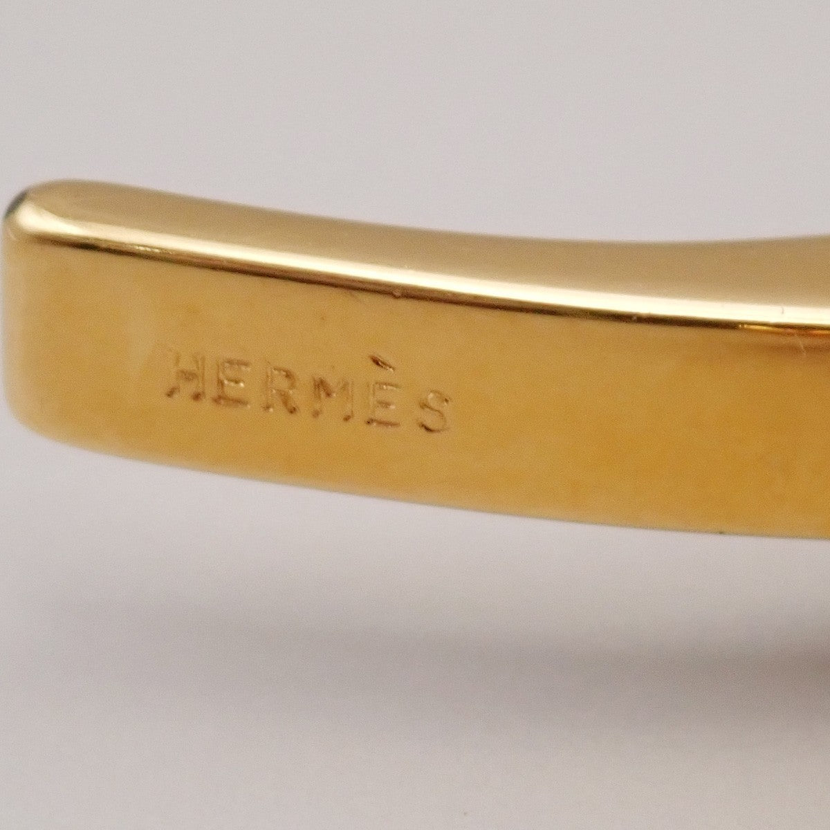 HERMES Logo Filou Chain Glove Holder Bag Charm Gold GHW Accessory 04RL886