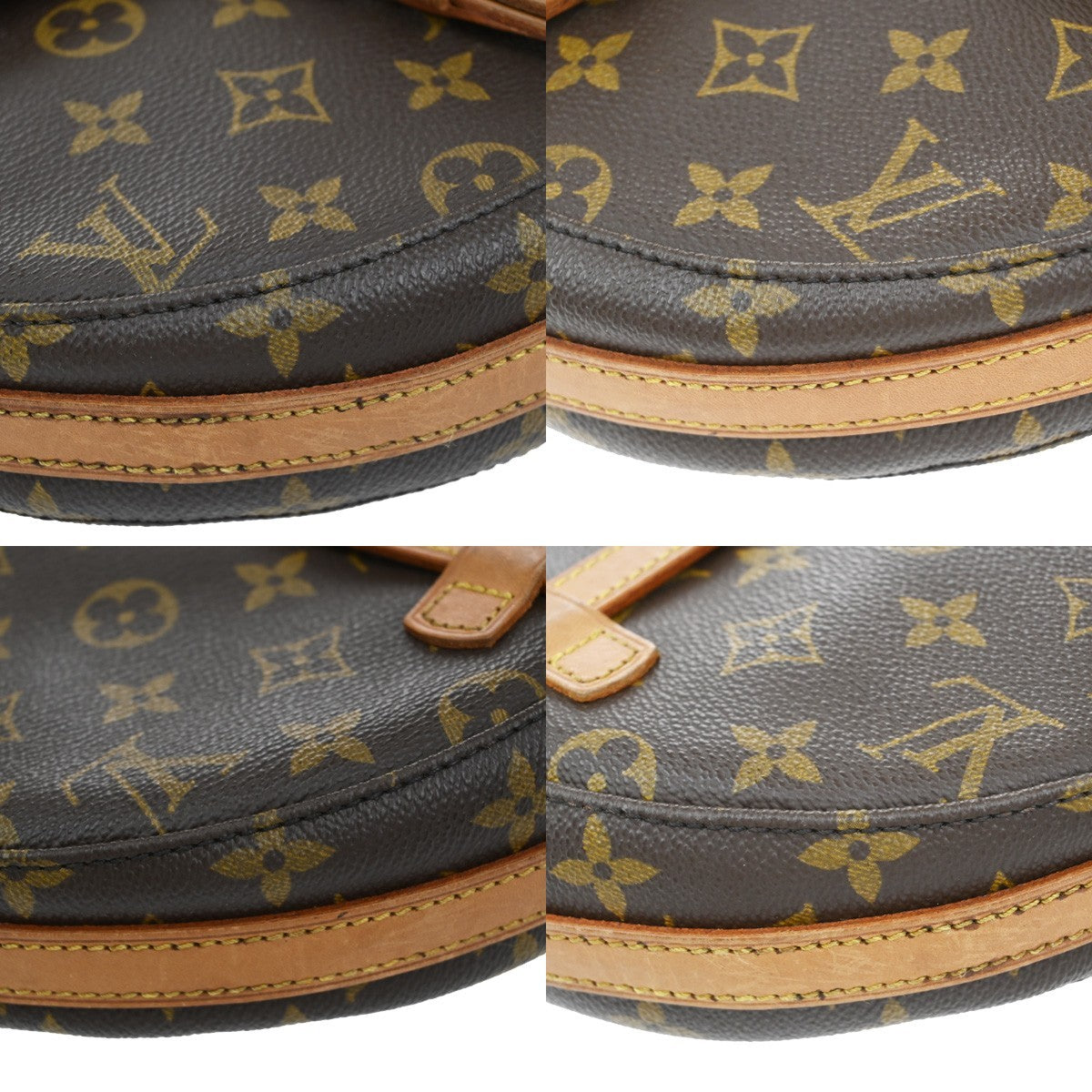 LOUIS VUITTONI Chantilly MM Shoulder Bag Monogram Leather Brown M51233 80EF912