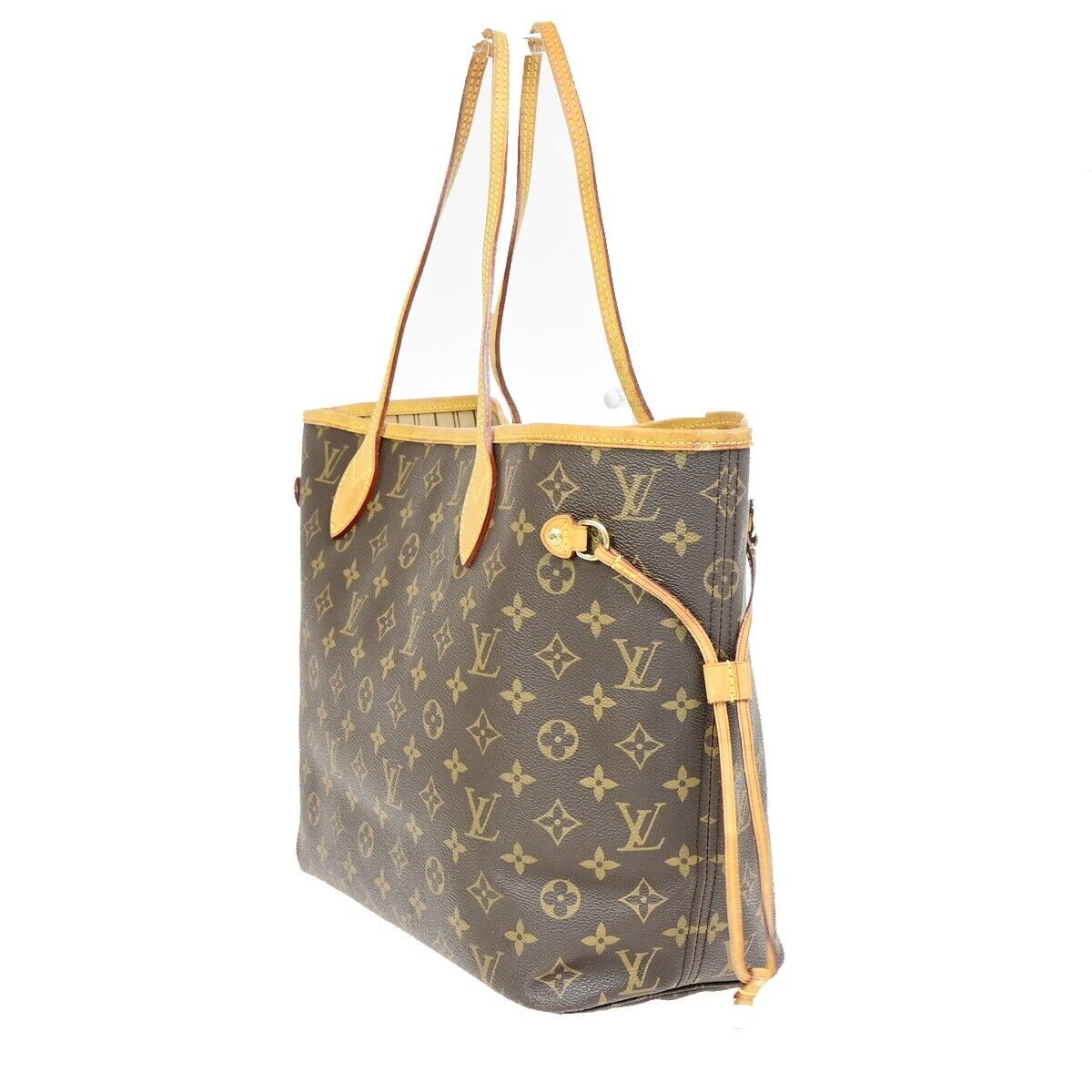 LOUIS VUITTON Neverfull MM Shoulder Tote Bag Monogram Leather BN M40156 91FA728