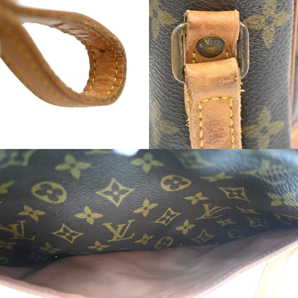 LOUIS VUITTON Trocadero 27 Shoulder Bag Monogram Leather Brown M51274 31PA088