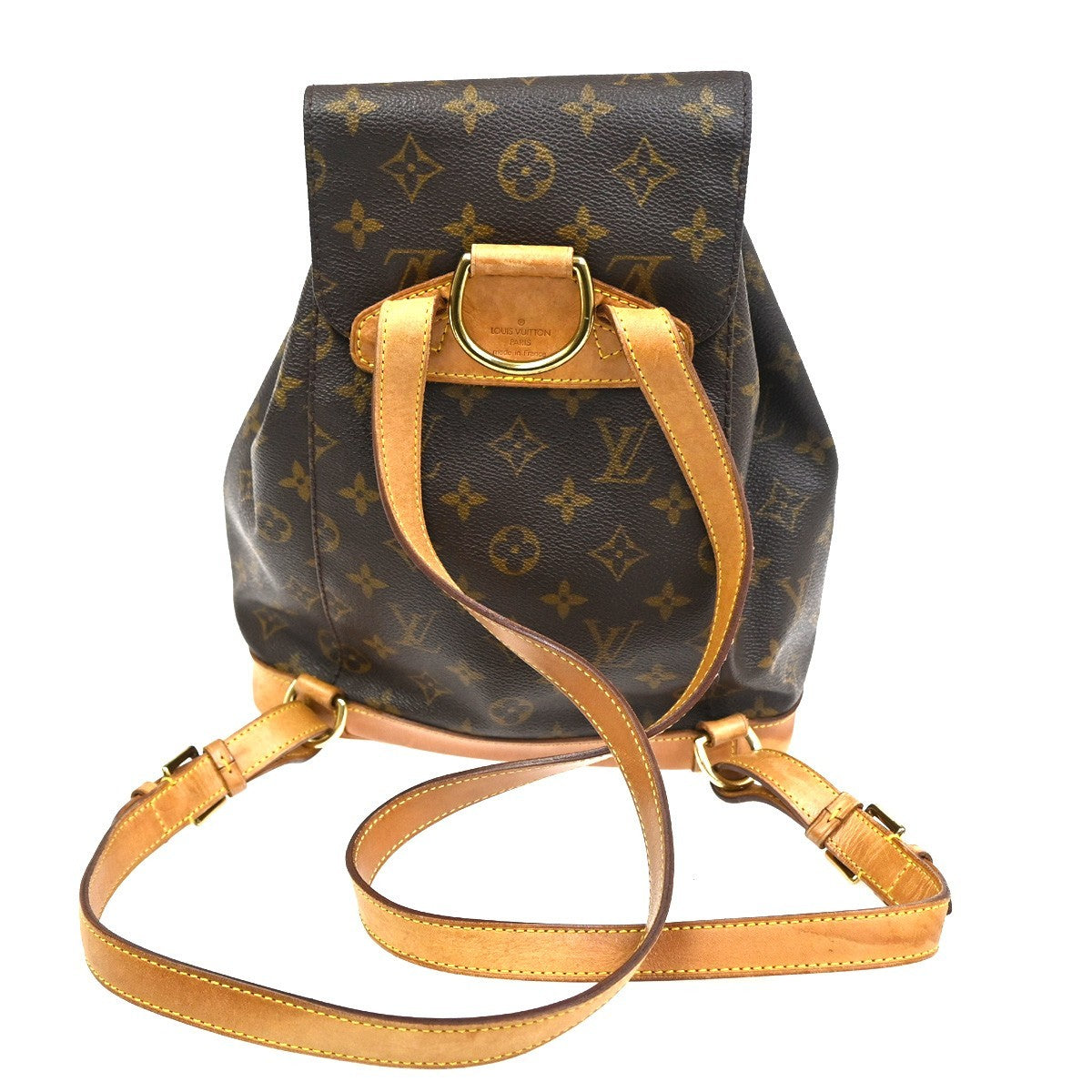 LOUIS VUITTON Montsouris MM Backpack Bag Monogram Leather Brown M51136 18KC526