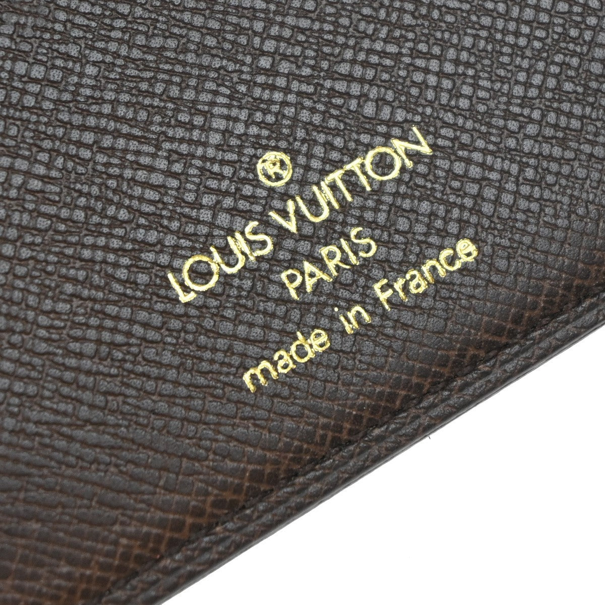 LOUIS VUITTON Porte Valeurs Cartes Credit Damier Leather Brown N61823 07KP380