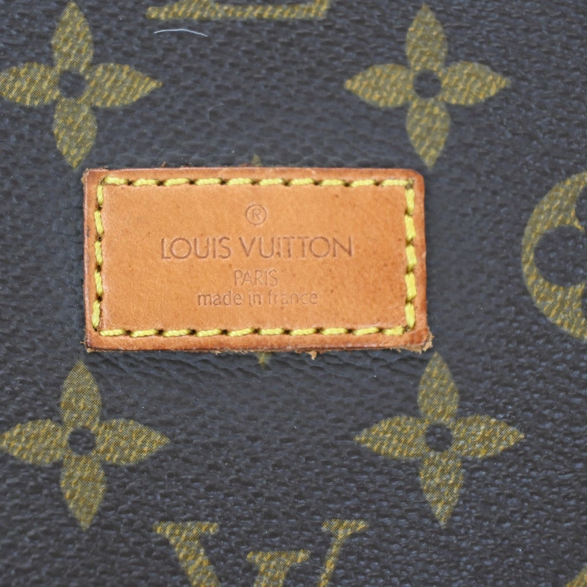 LOUIS VUITTON Logo Saumur 43 Shoulder Bag Monogram Leather Brown M42252 11MA176