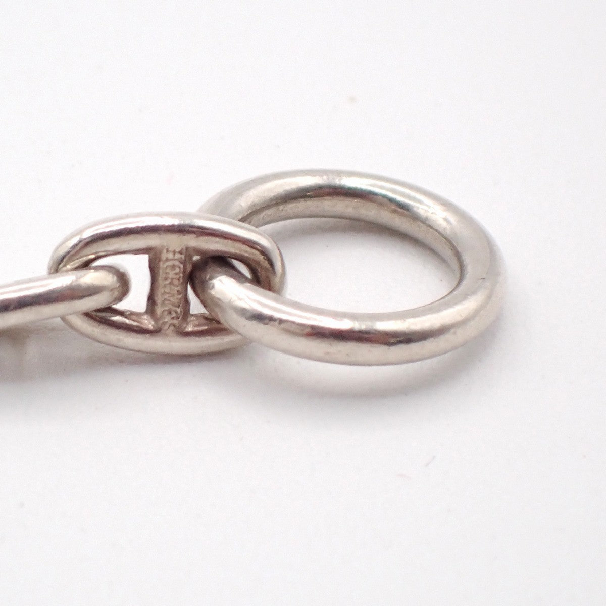 HERMES Logo Chaine D'ancre TPM Chain Bracelet  28 Link Silver Ag925 396LC630
