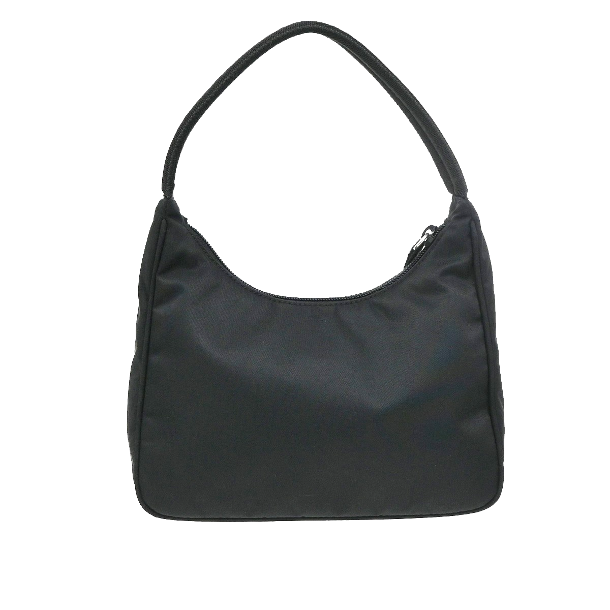 PRADA Logo Tessuto Mini Shoulder Hand Bag Nylon Black SHW Italy 32YJ188