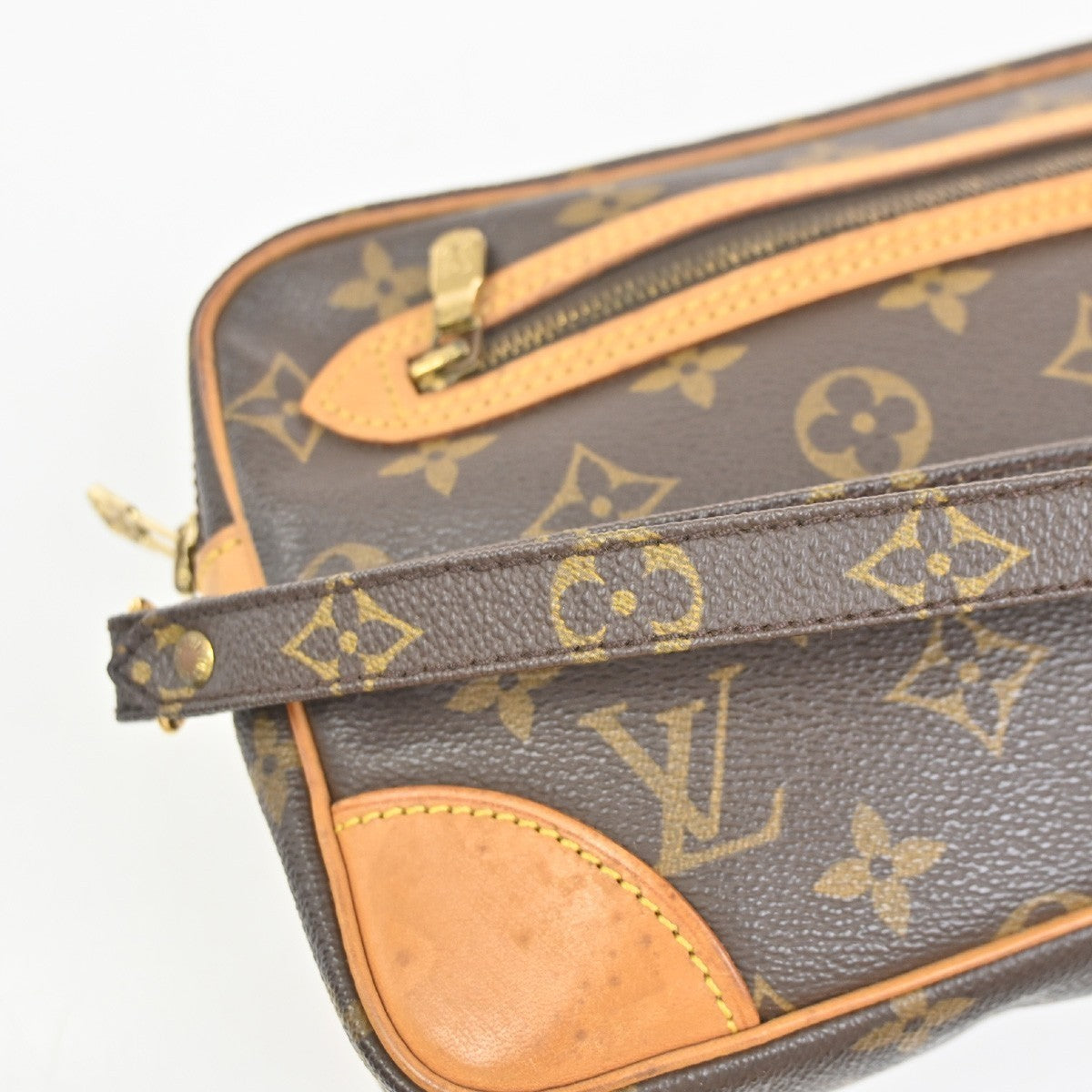 LOUIS VUITTON Marly Dragonne GM Clutch Hand Bag Monogram Brown M51825 30KC825