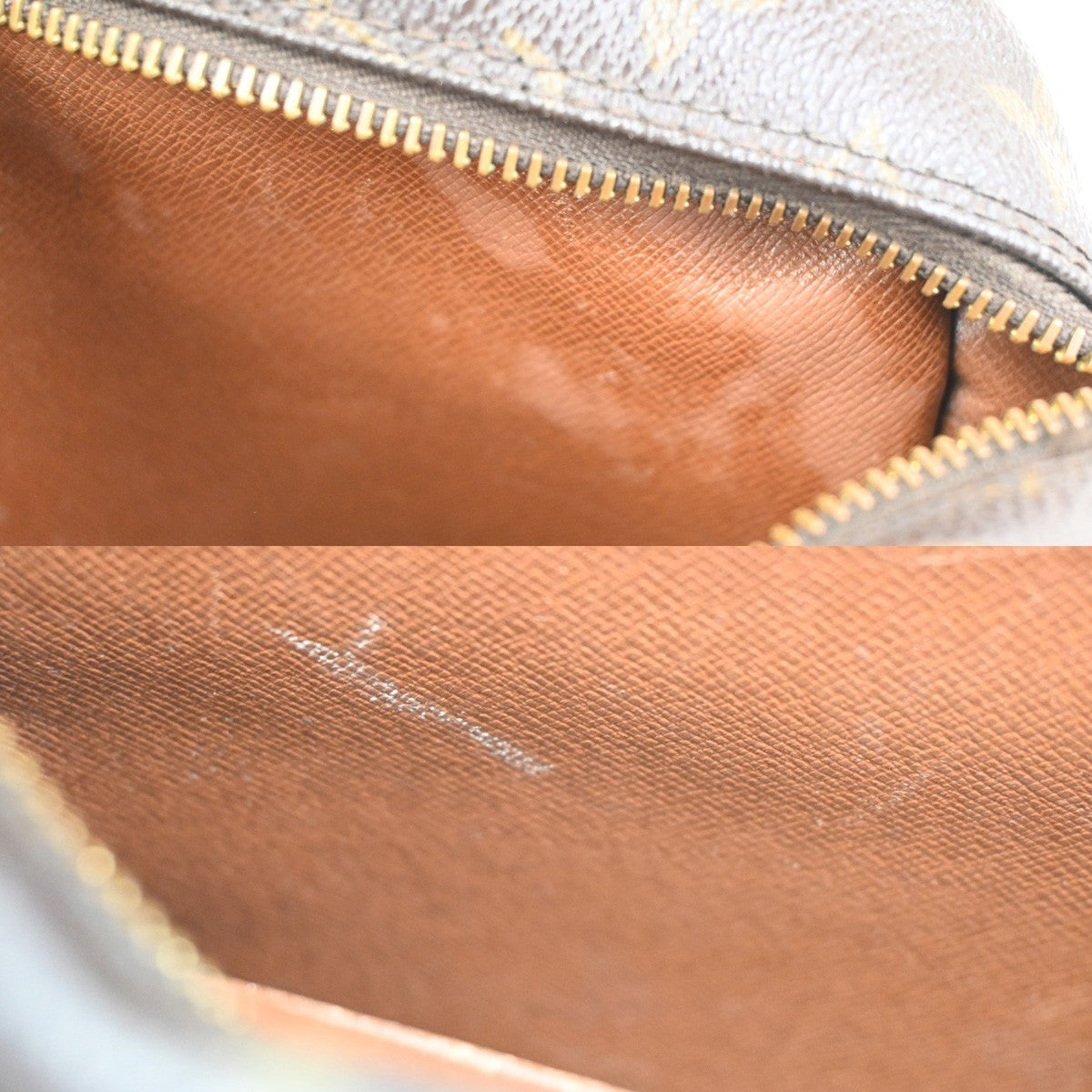 LOUIS VUITTON Compiegne 28 Clutch Bag Monogram Leather Brown GHW M51845 65KC584